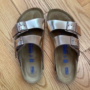 Birkenstock Arizona Soft Bed-Rose Gold